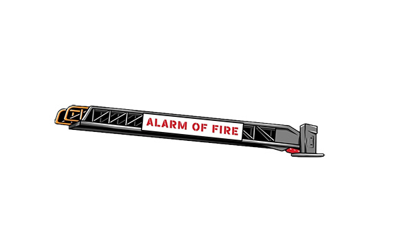 4” Alarm Of Fire Aerial Sticker