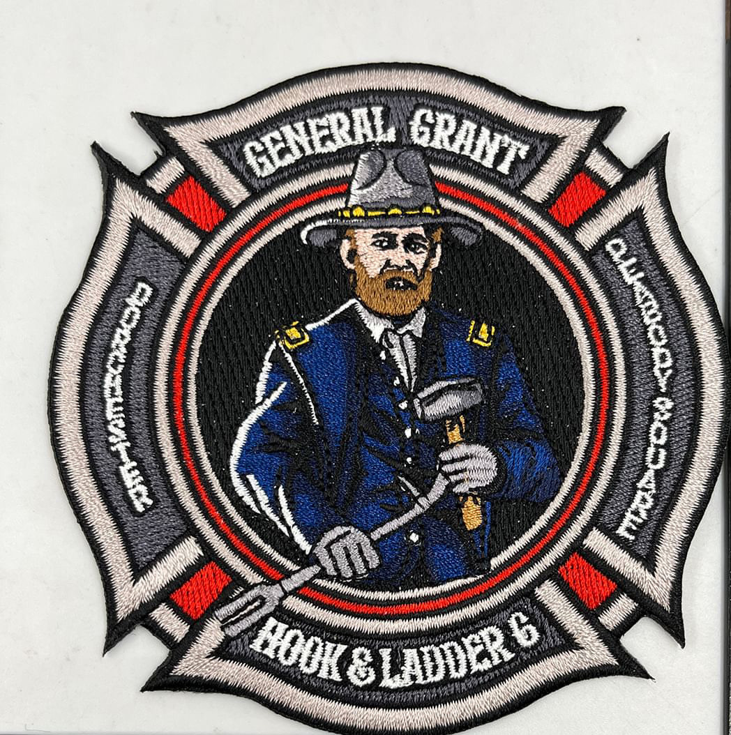 4" General Grant Embroidered Patch