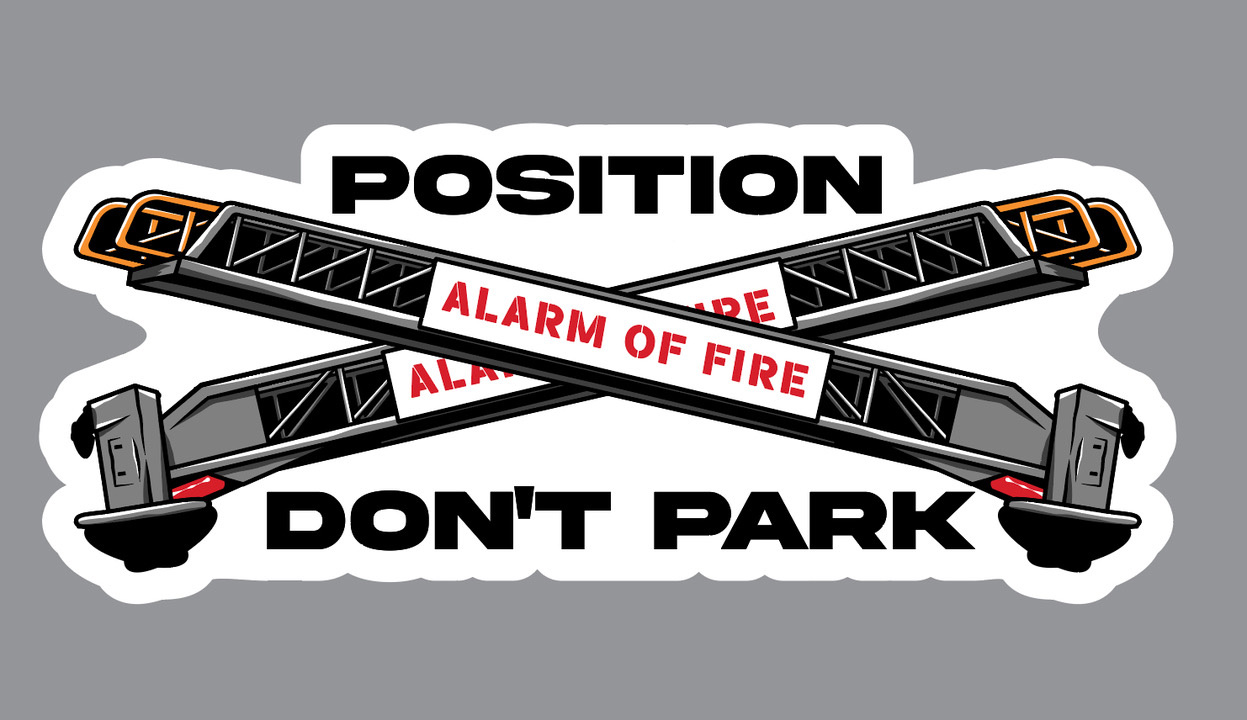 3" Position Don't Park Sticker 